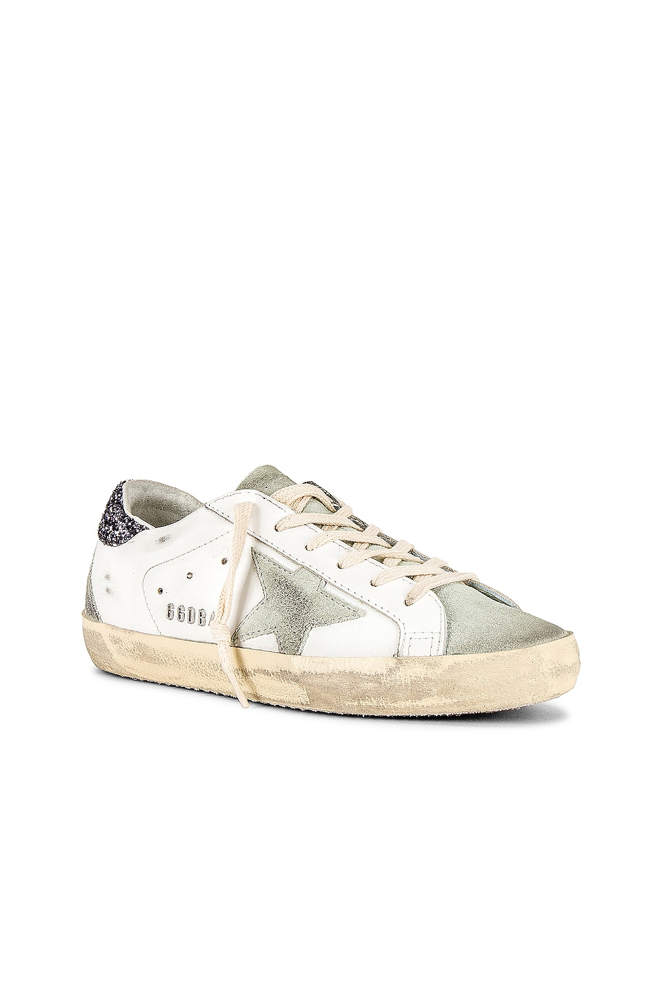Golden Goose Superstar Sneaker in White, Ice, & Grey
