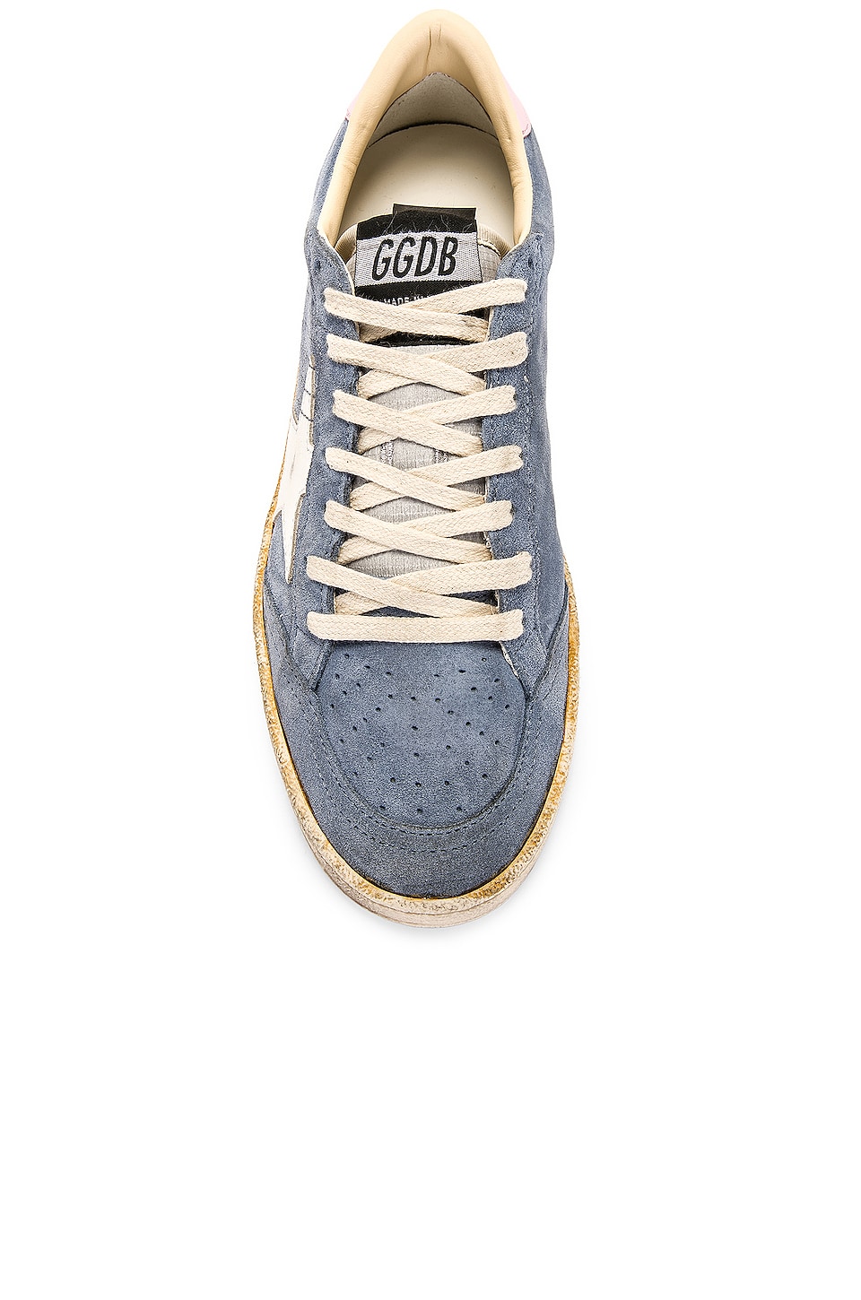 Golden Goose Ballstar Sneaker in Powder Blue, White, & Pink | REVOLVE