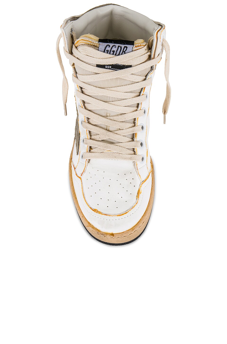 Golden Goose Sky Star Sneaker in White & Taupe | REVOLVE