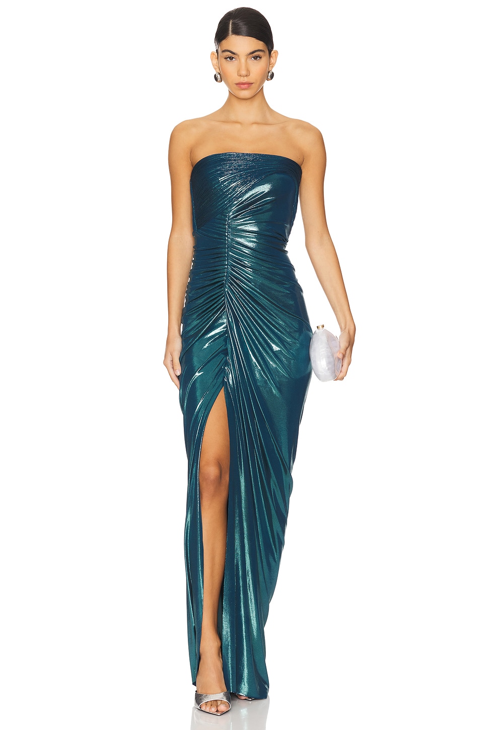 VESTIDO DE FIESTA SIN TIRANTES