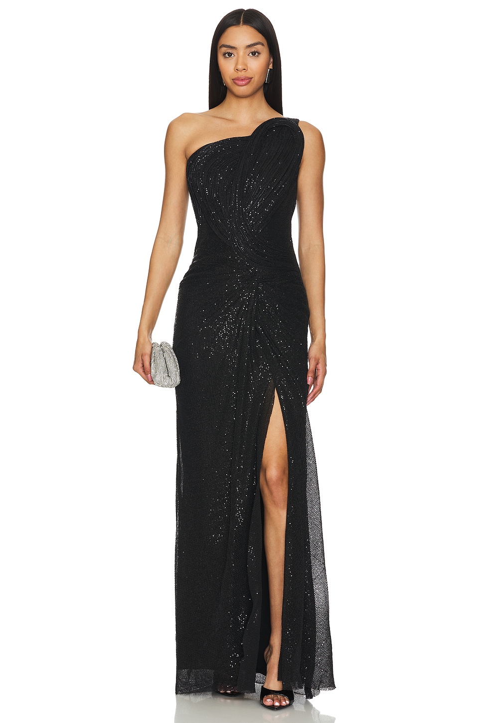 Gaurav Gupta Sculpted Raven Gown in Black | REVOLVE