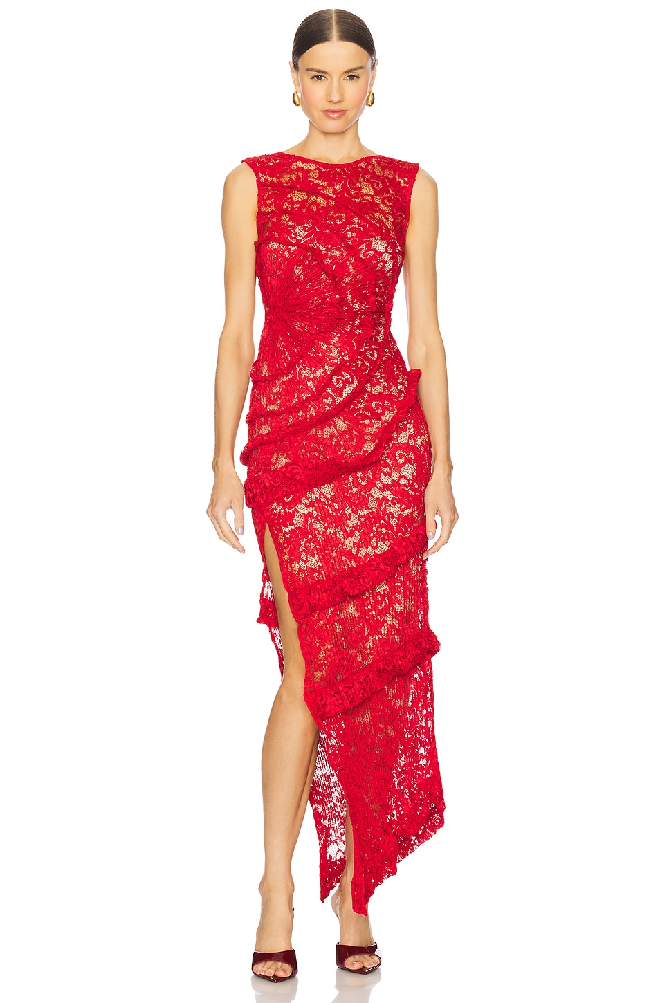 Georgia Hardinge The Spiral Dress in Red | REVOLVE