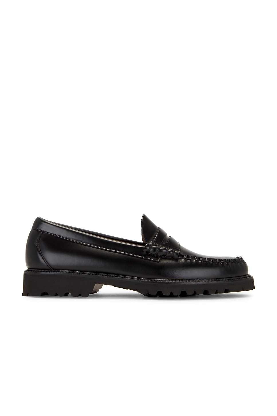 G.H.BASS Larson Lug Weejun in Black