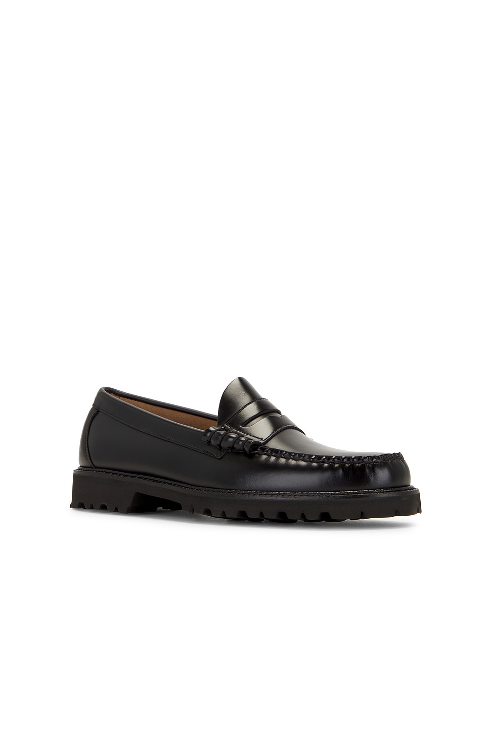 G.H.BASS Larson Lug Weejun in Black