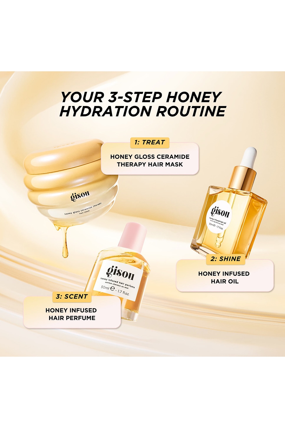 Gisou By Negin Mirsalehi Mini Honey Gloss Ceramide Therapy Hair