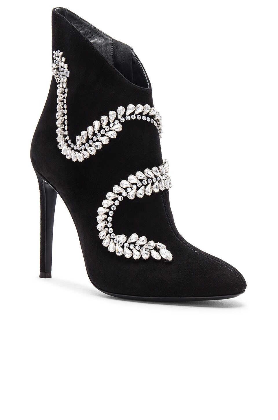Giuseppe Zanotti Bimba Bootie in Cam Nero