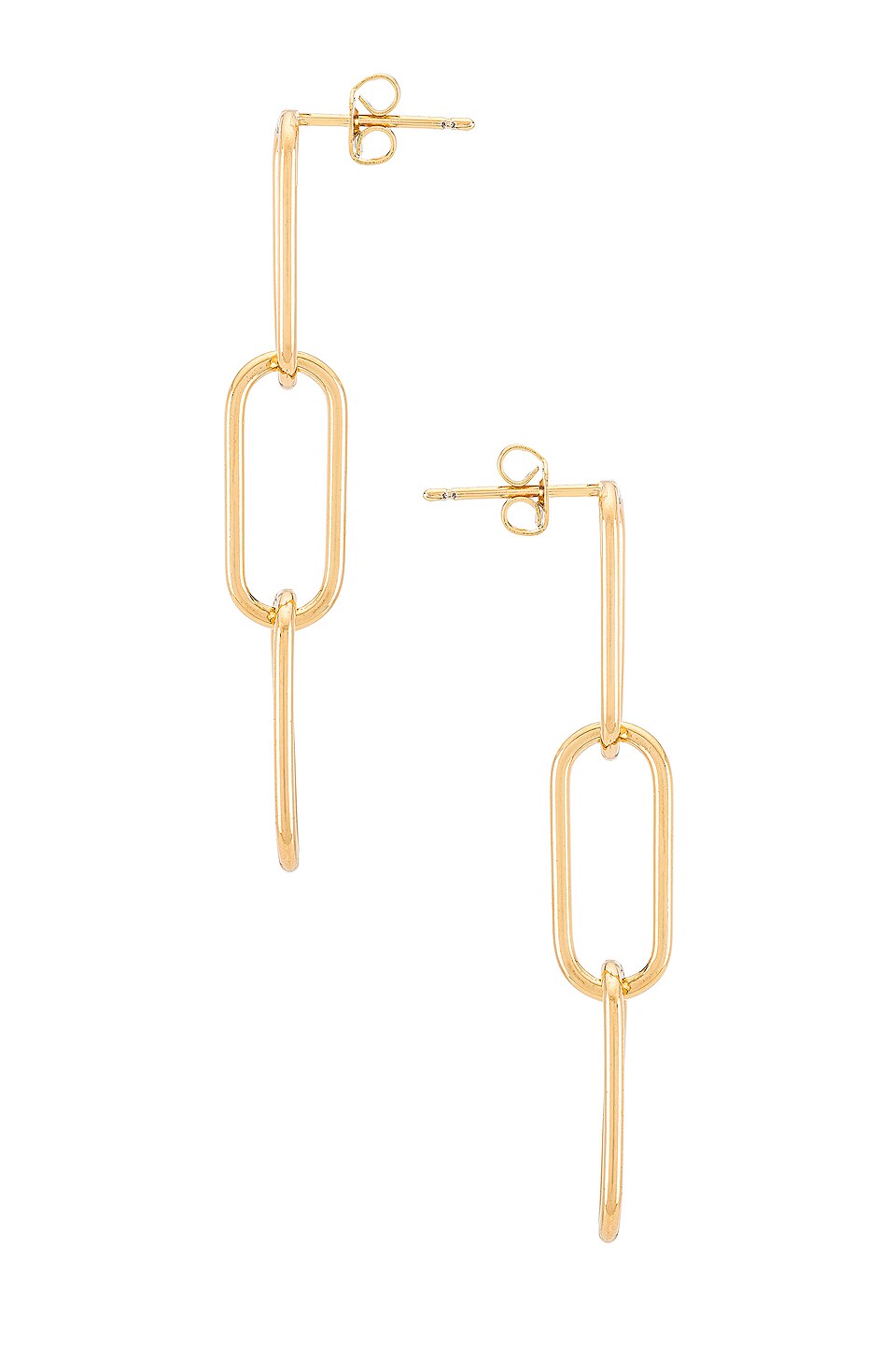 EIGHT by GJENMI JEWELRY Chained Up Earrings in Gold | REVOLVE