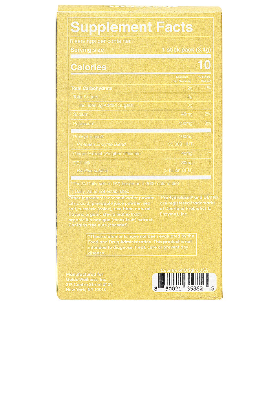 GOLDE Pineapple Debloat Ade