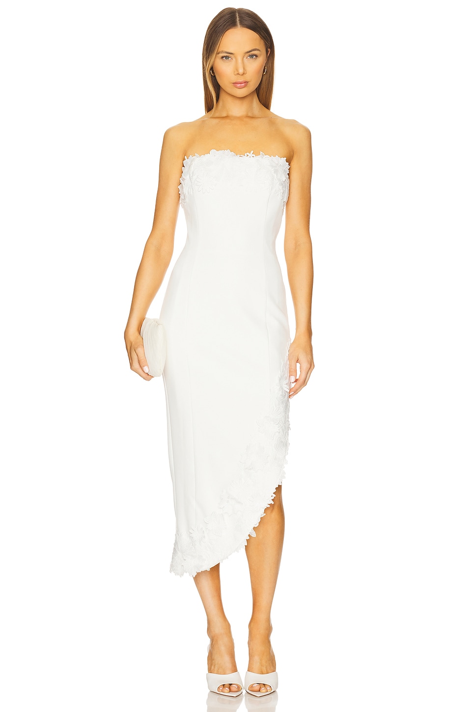 ★ GLOWNY★ HEART LACE CAMI DRESS WHITE MELANGE GY25LWOP00 GLOWNY] HEART LACE CAMI DRESS (WHITE MELANGE) – SellerWork