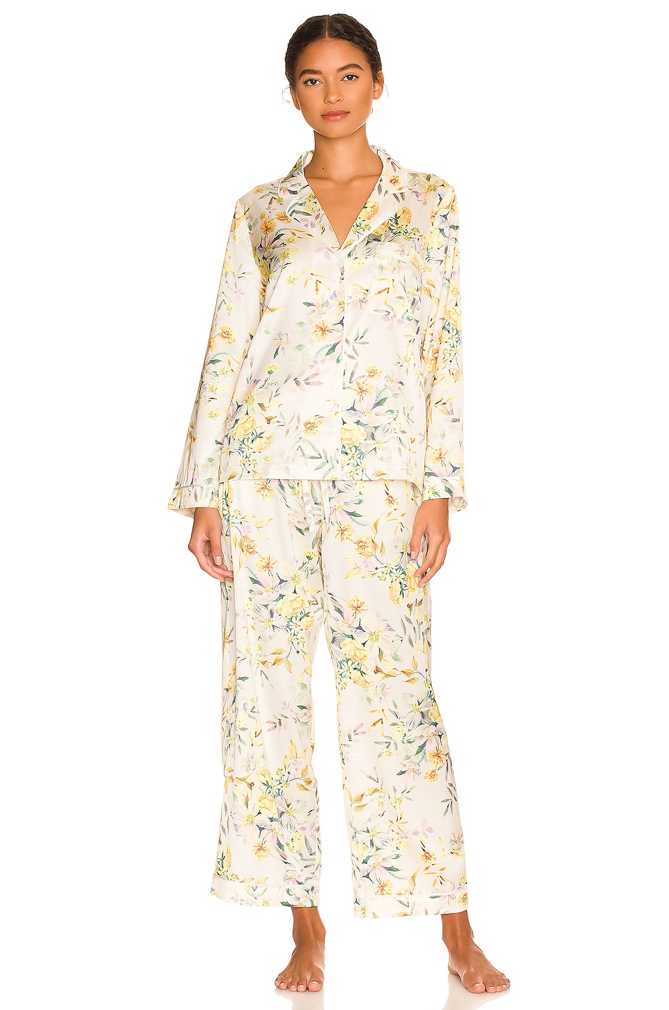 Generation Love Nikki Pajama Set in Marigold Bloom White | REVOLVE