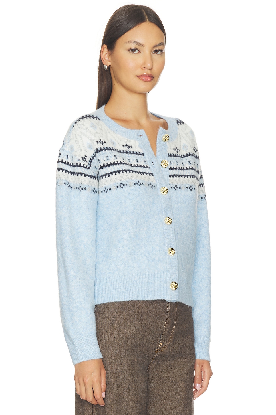 Hilda Fairisle Cardigan - thumbnail 3