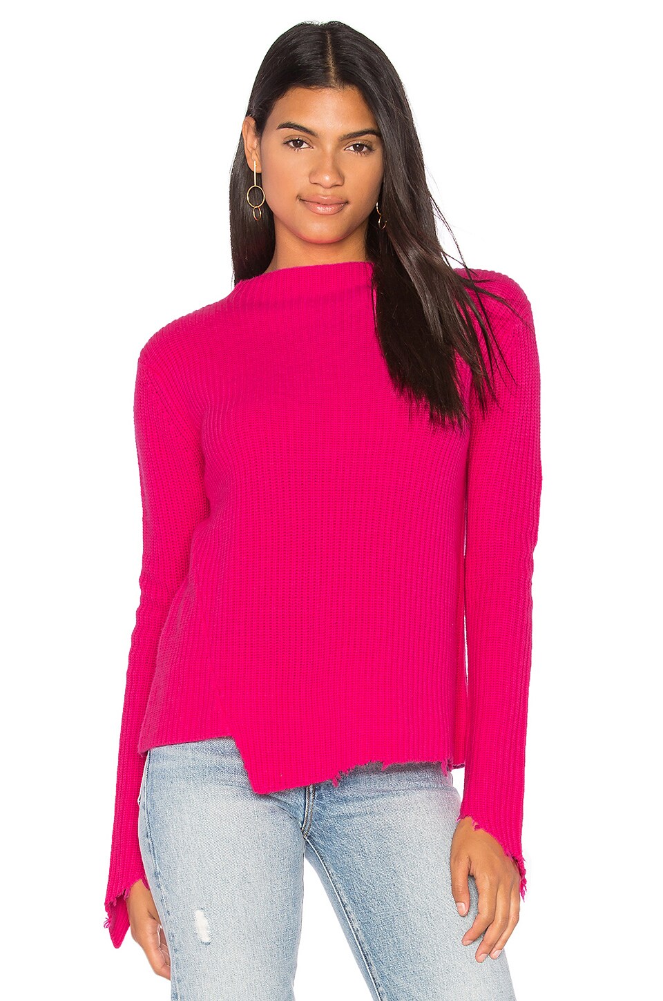 revolve pink sweater