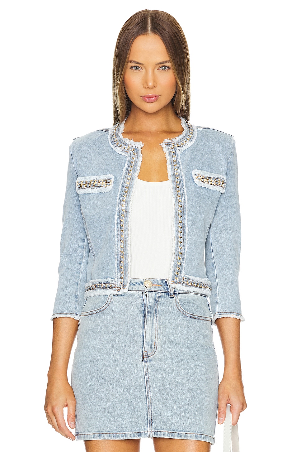 Generation Love Kenzie Jacket in Light Blue | REVOLVE