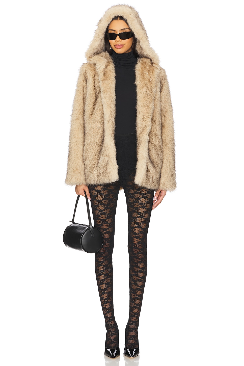 Generation Love Della Faux Fur Hood Jacket thumbnail