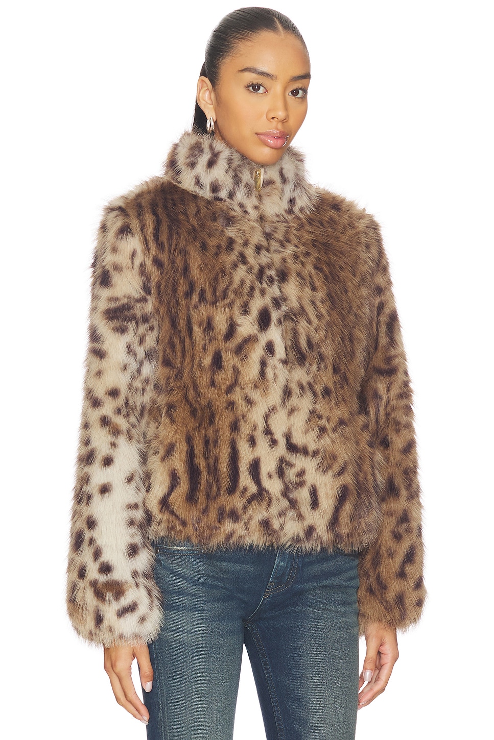 Generation Love - Jamie Leopard Faux Fur Jacket | Plush