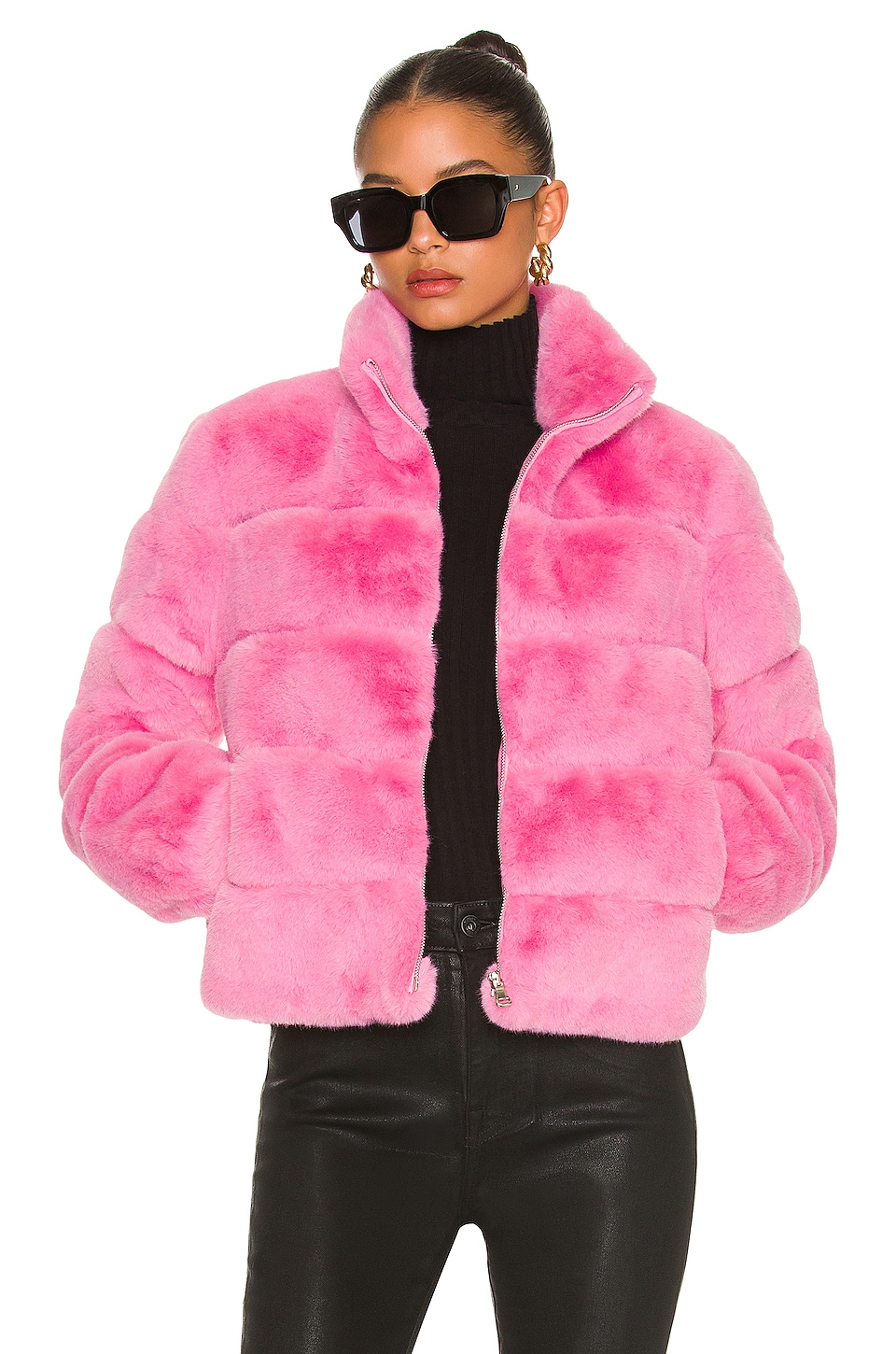 Generation Love Jodi Faux Fur Jacket in Bubblegum Pink | REVOLVE