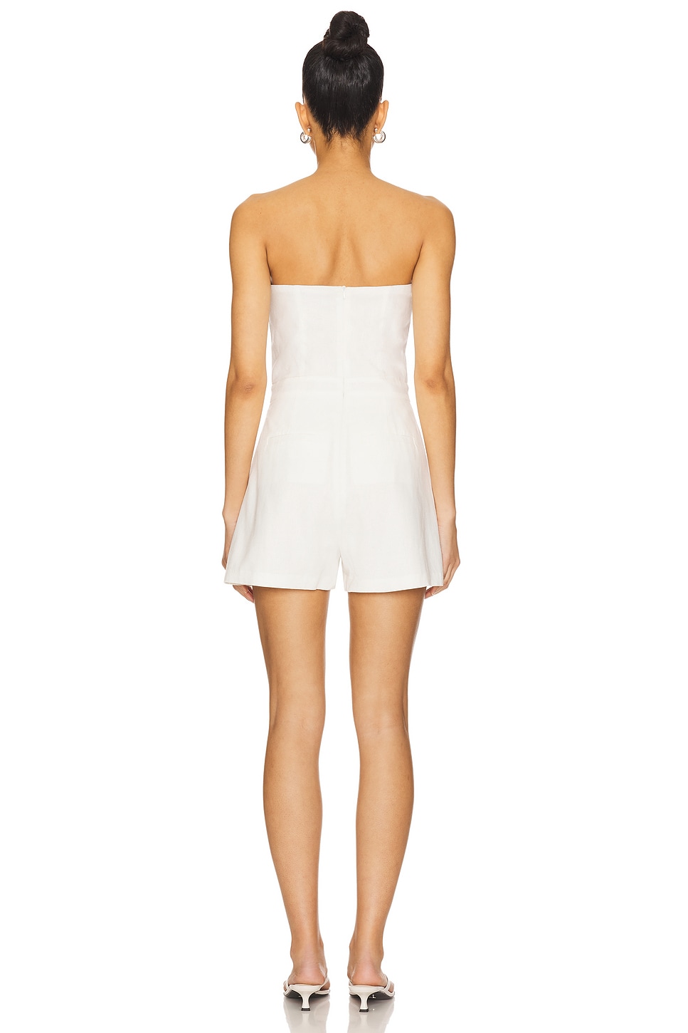 Carine Linen Romper - Thumbnail 3