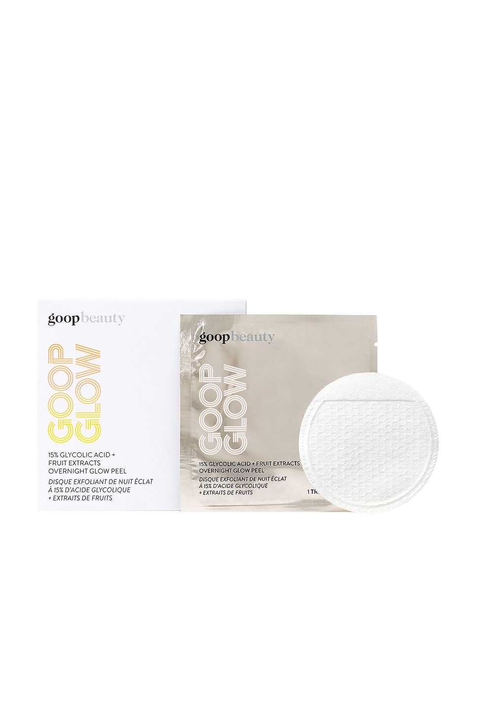 Goop Beauty Goop Glow 15% Glycolic Acid & Fruit Extracts popular Overnight Peel 12 Peels