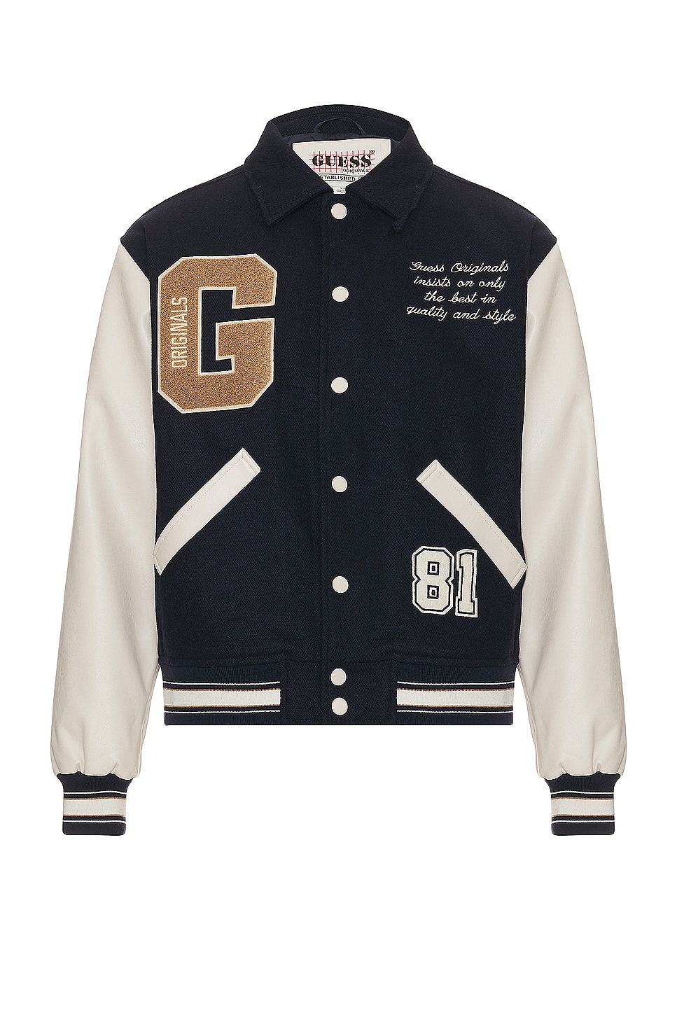 guess letterman jacket