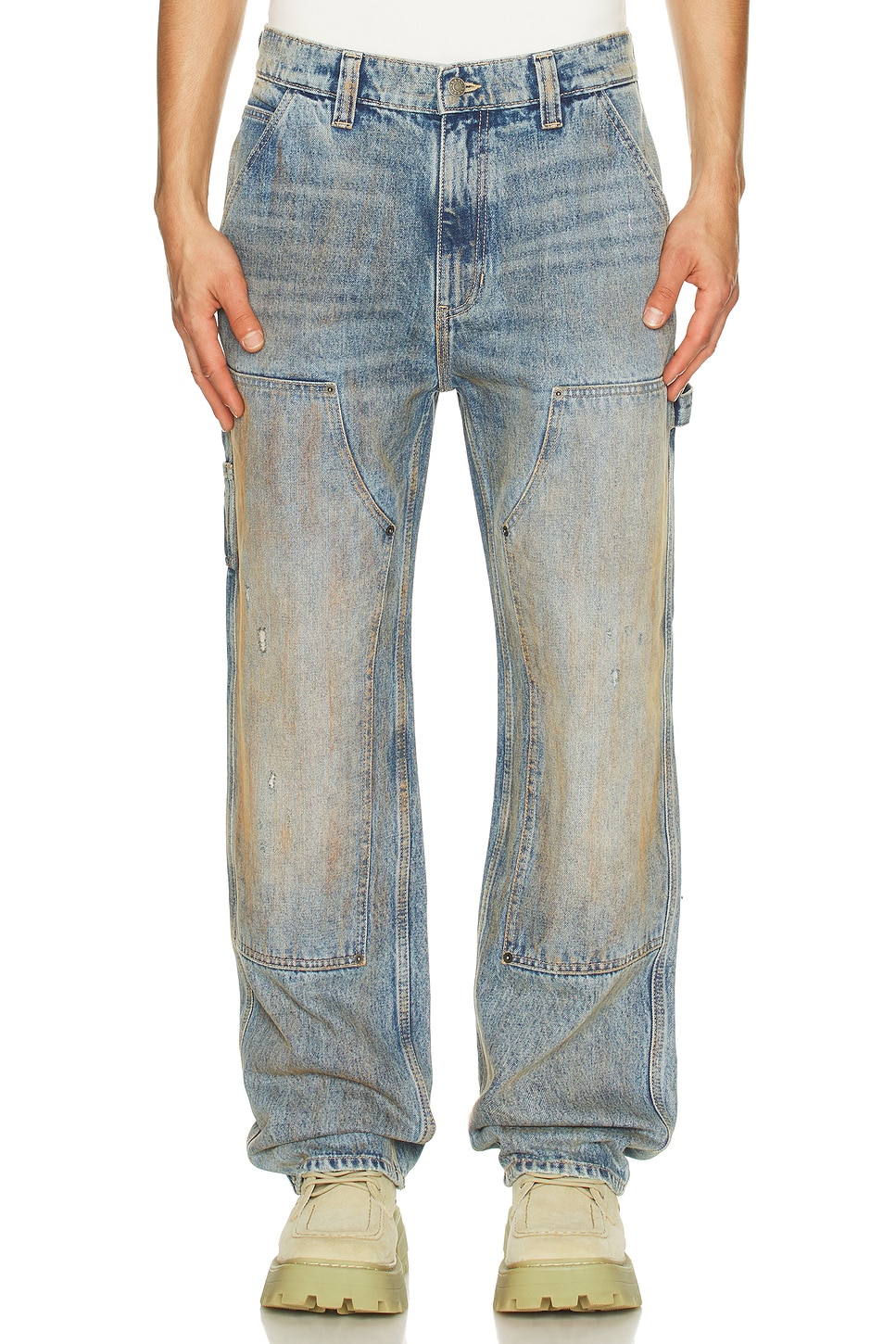 Guess Originals Panel Carpenter Pant in Go Stain Medium Wash | REVOLVE