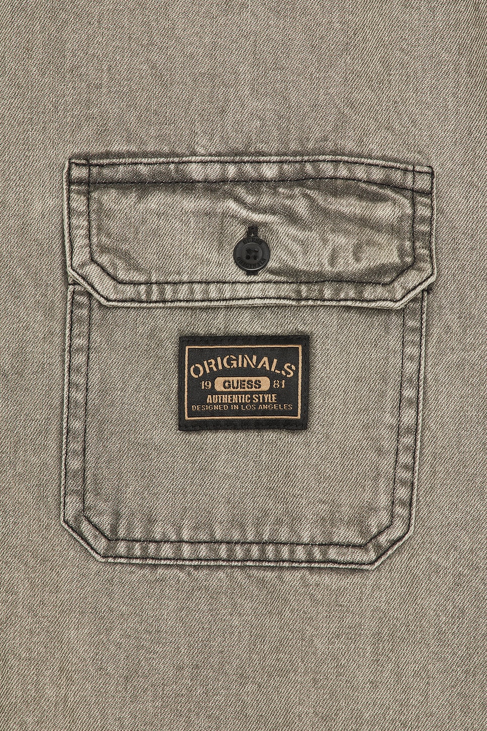 Boxy Denim Short Sleeve Shirt - Thumbnail 3