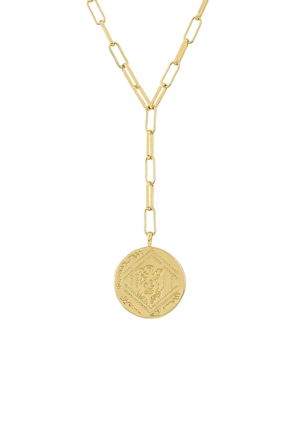 gorjana Ana Coin Lariat Necklace in Gold