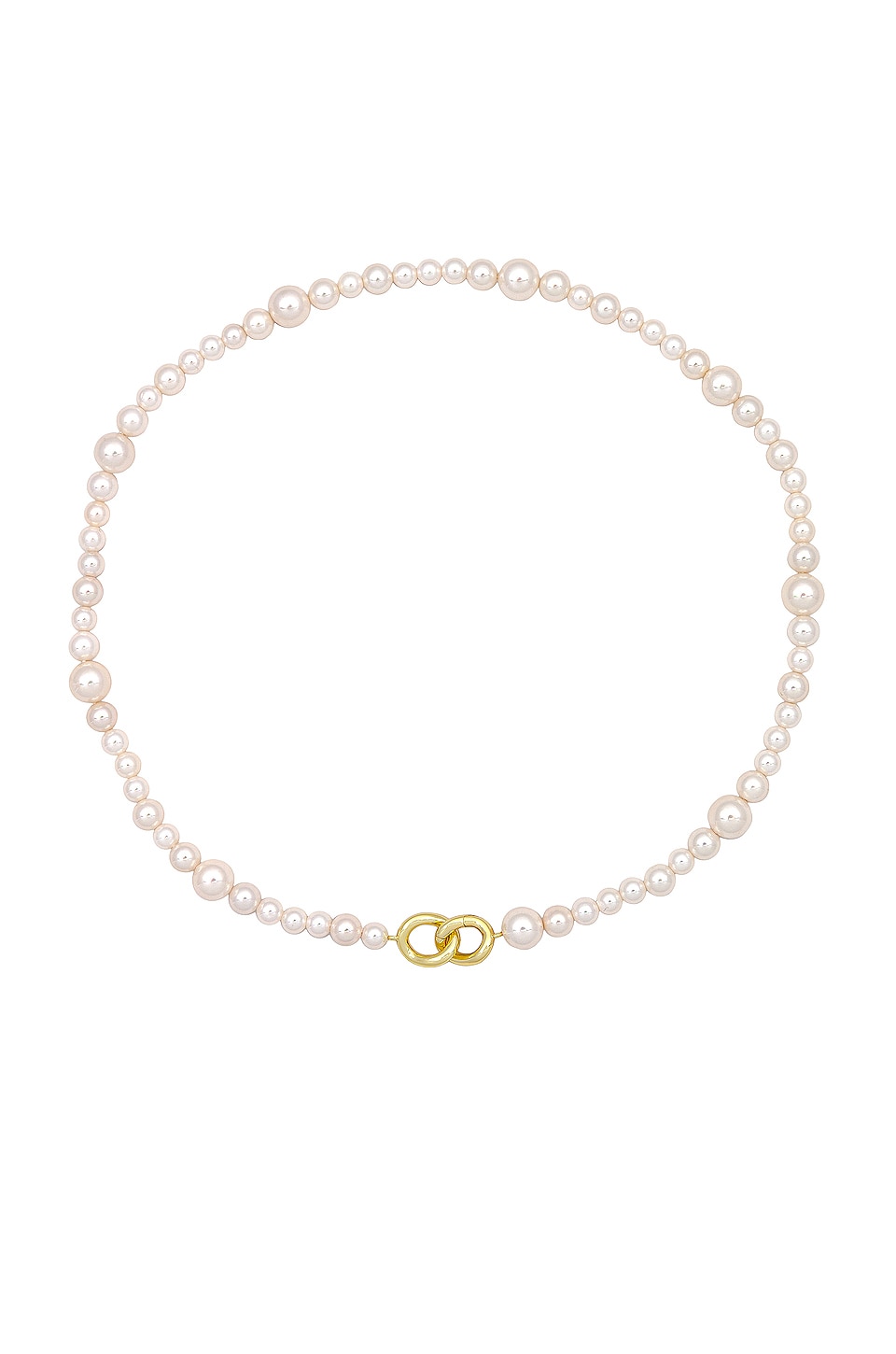 gorjana Lou Pearl Necklace in White Shell