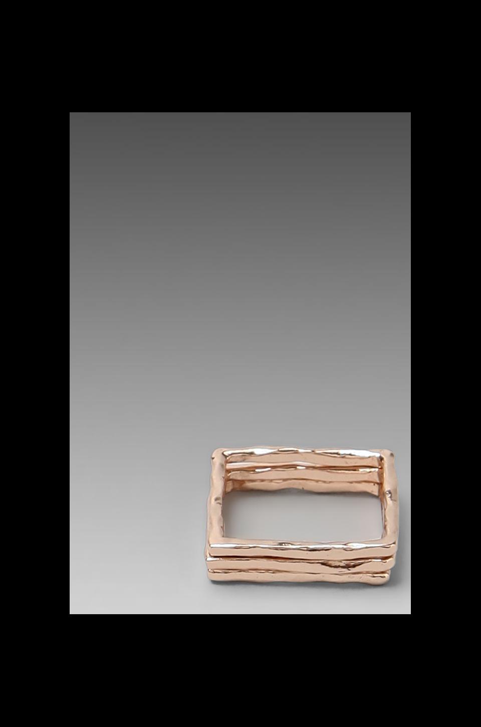 gorjana Finley Ring Set in Rosegold