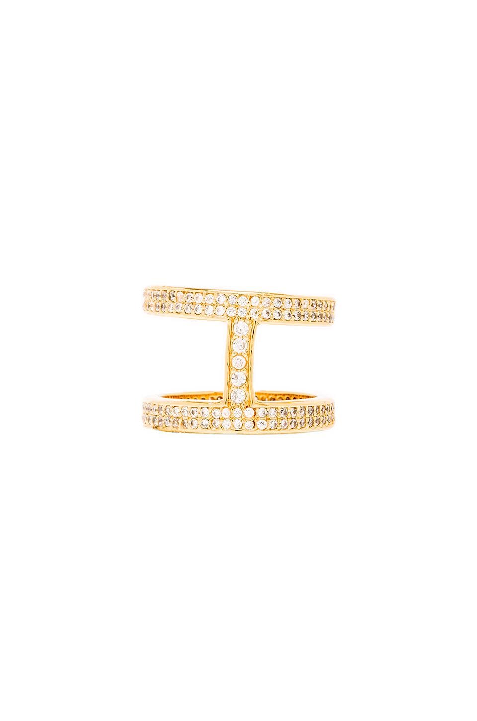 gorjana Lena Shimmer Double Bar Ring in Gold