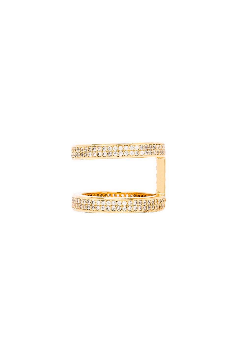 gorjana Lena Shimmer Double Bar Ring in Gold