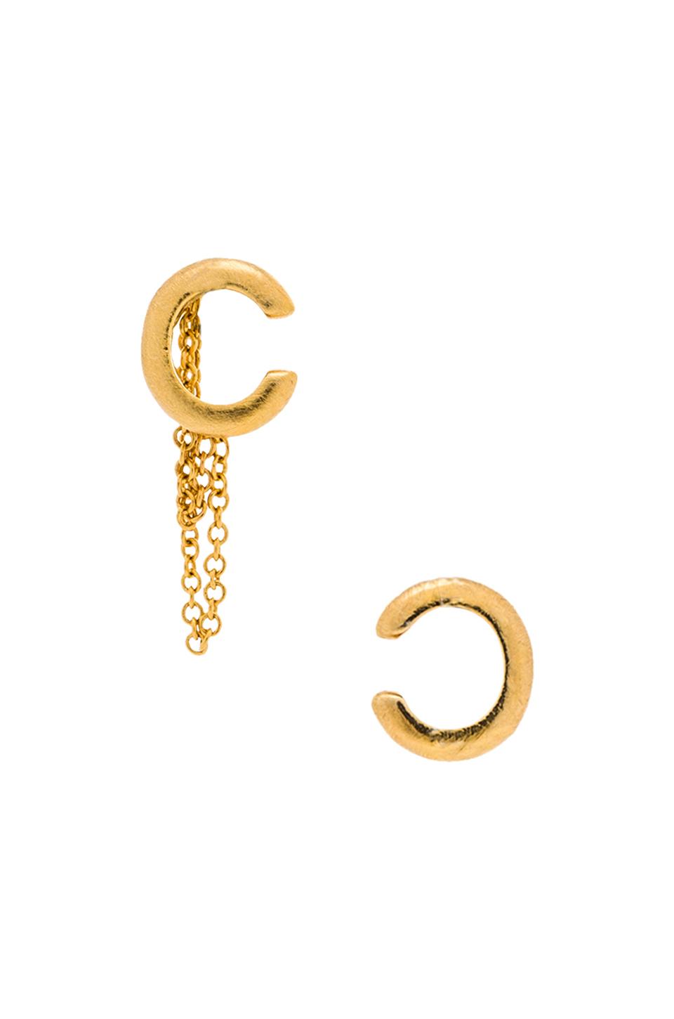 gorjana Nina Ear Cuff Set in Gold Matte