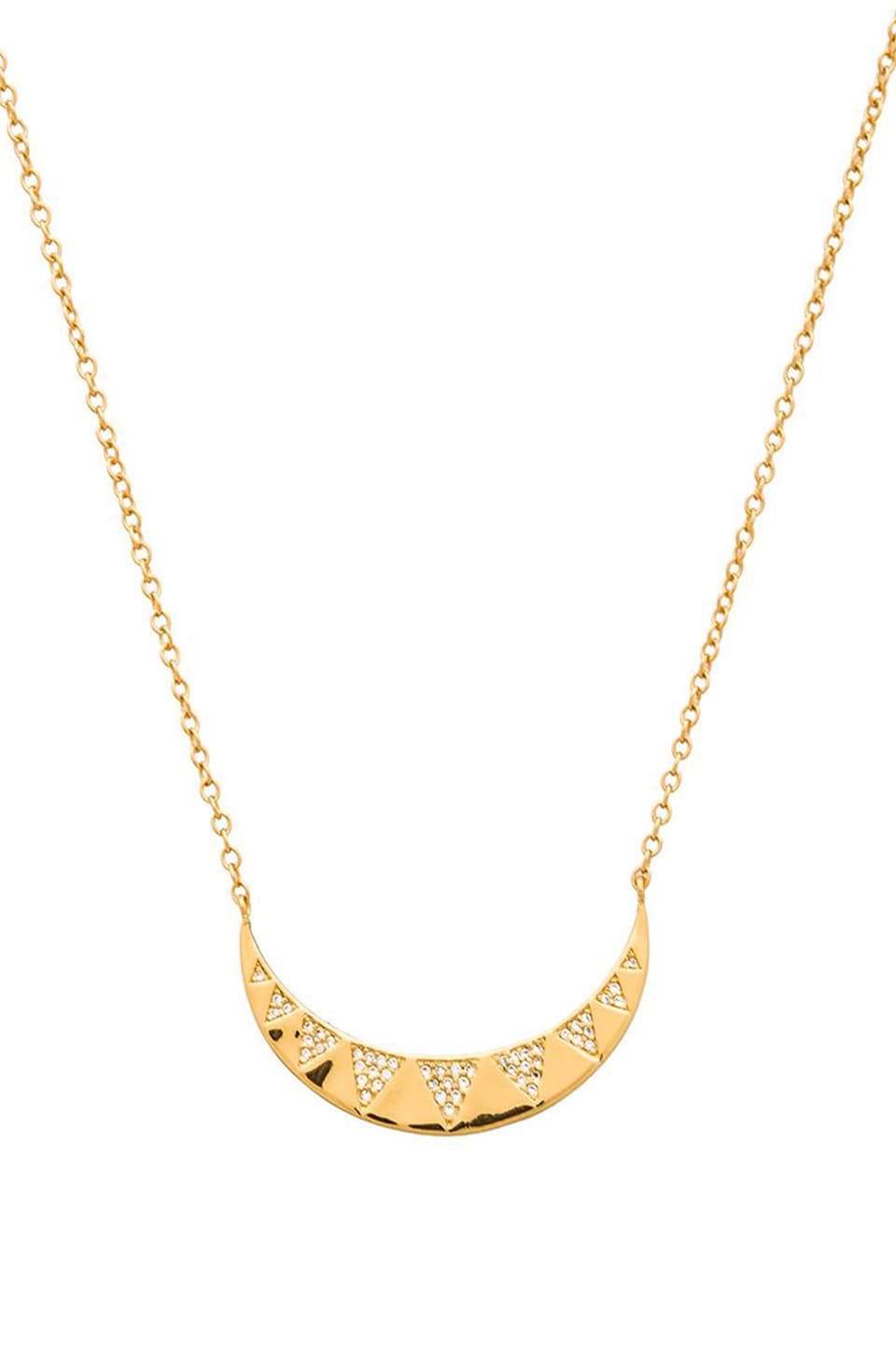 gorjana crescent shimmer pendant necklace