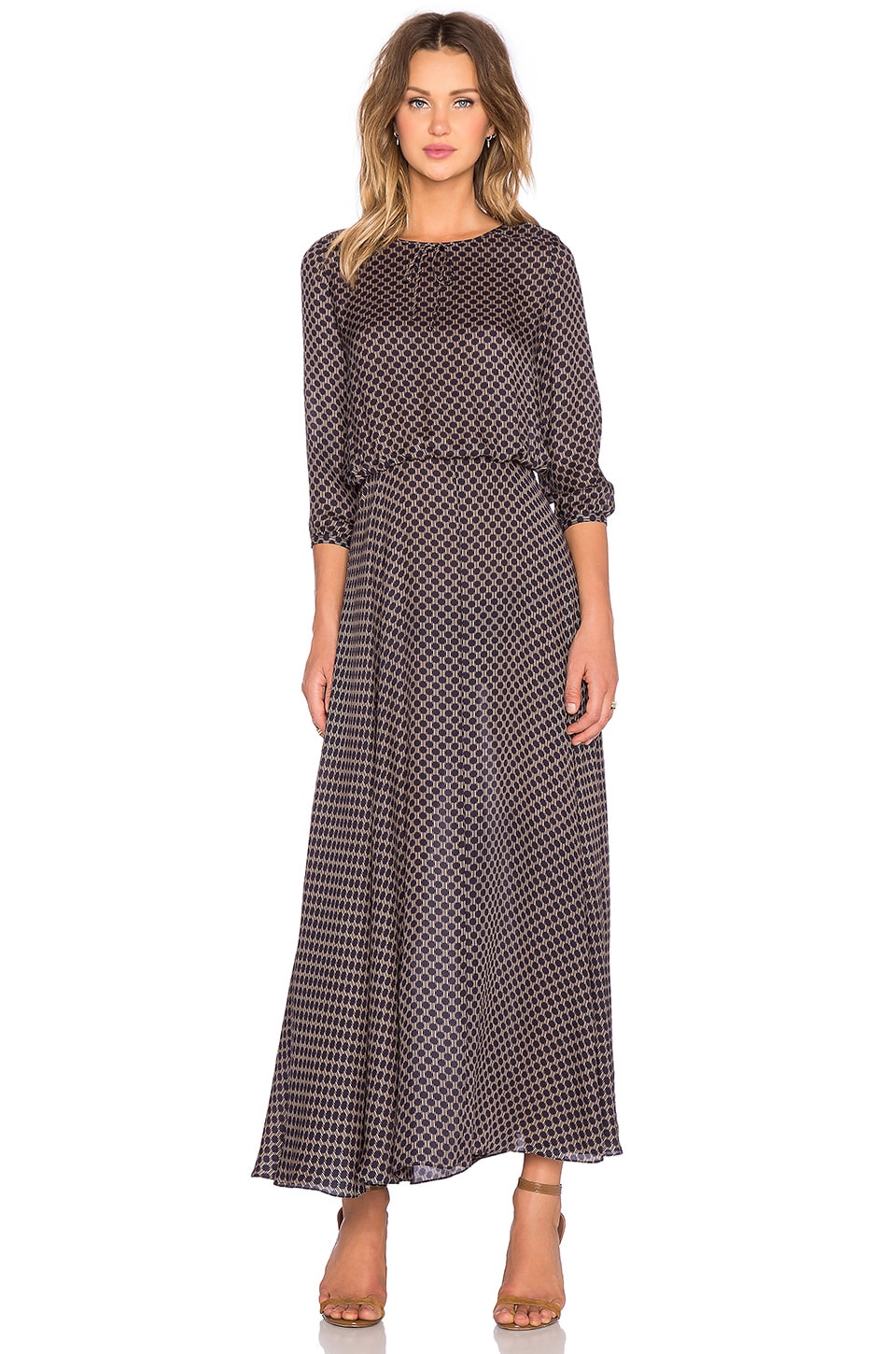 Parlor Dress Code The Great The Parlor Dress in Navy Striped Dot | REVOLVE