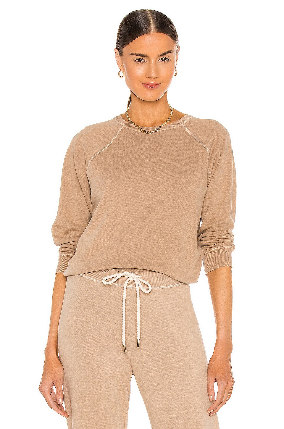 the-great-shrunken-sweatshirt-in-khaki-revolve