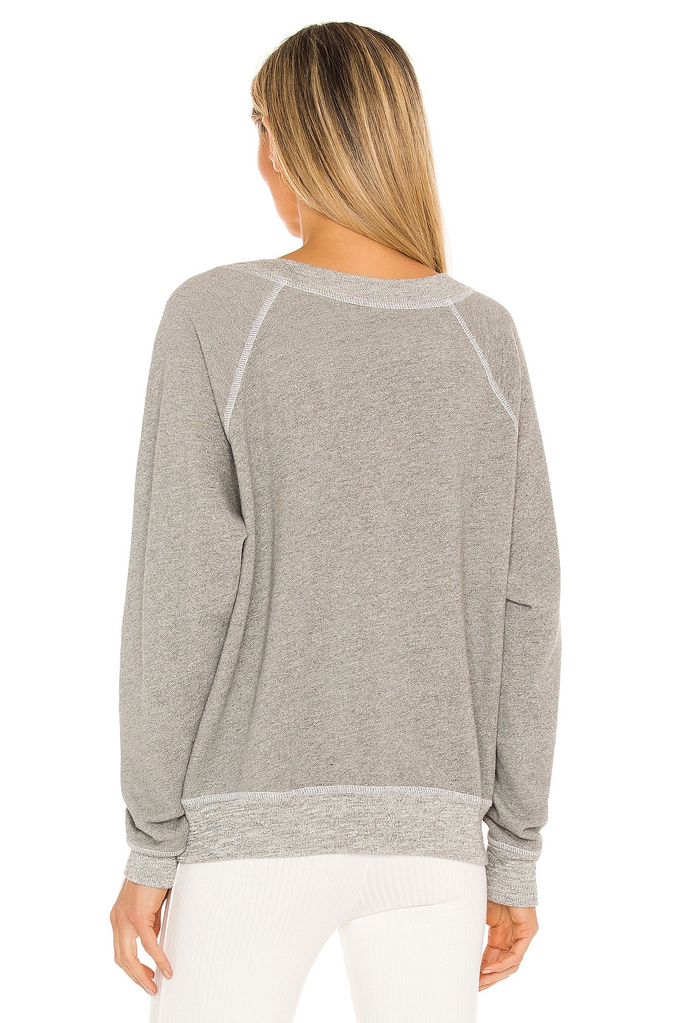 varsity v neck sweatshirt