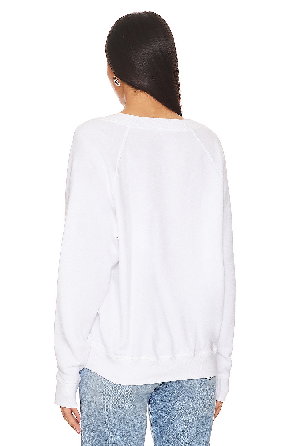 The V Neck Sweatshirt - Thumbnail 3