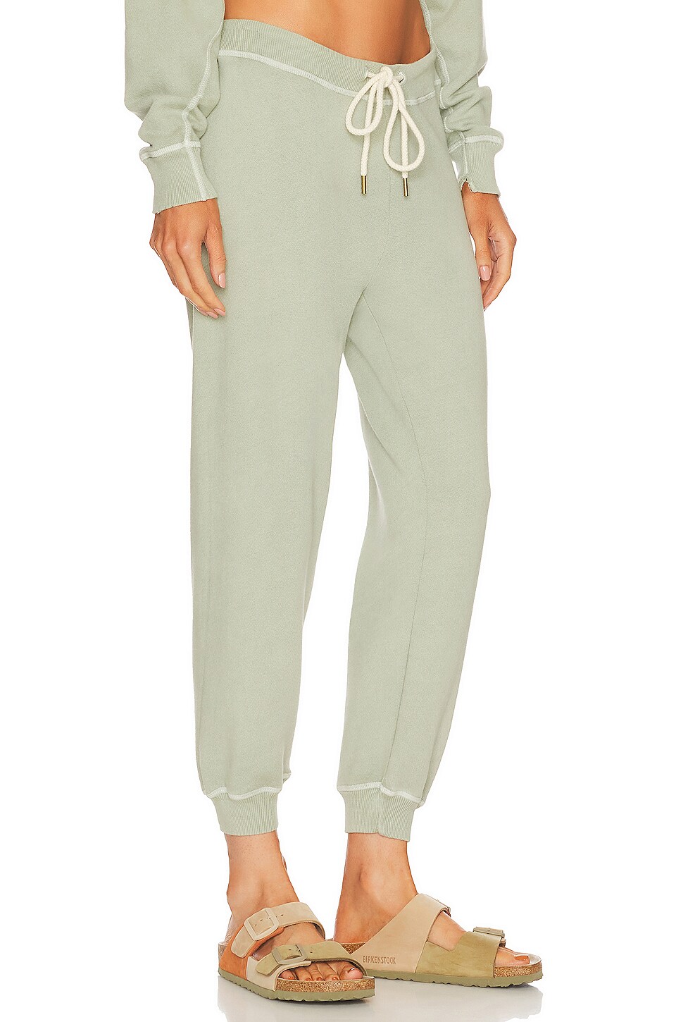 The Great Cropped Sweapant in Seafoam