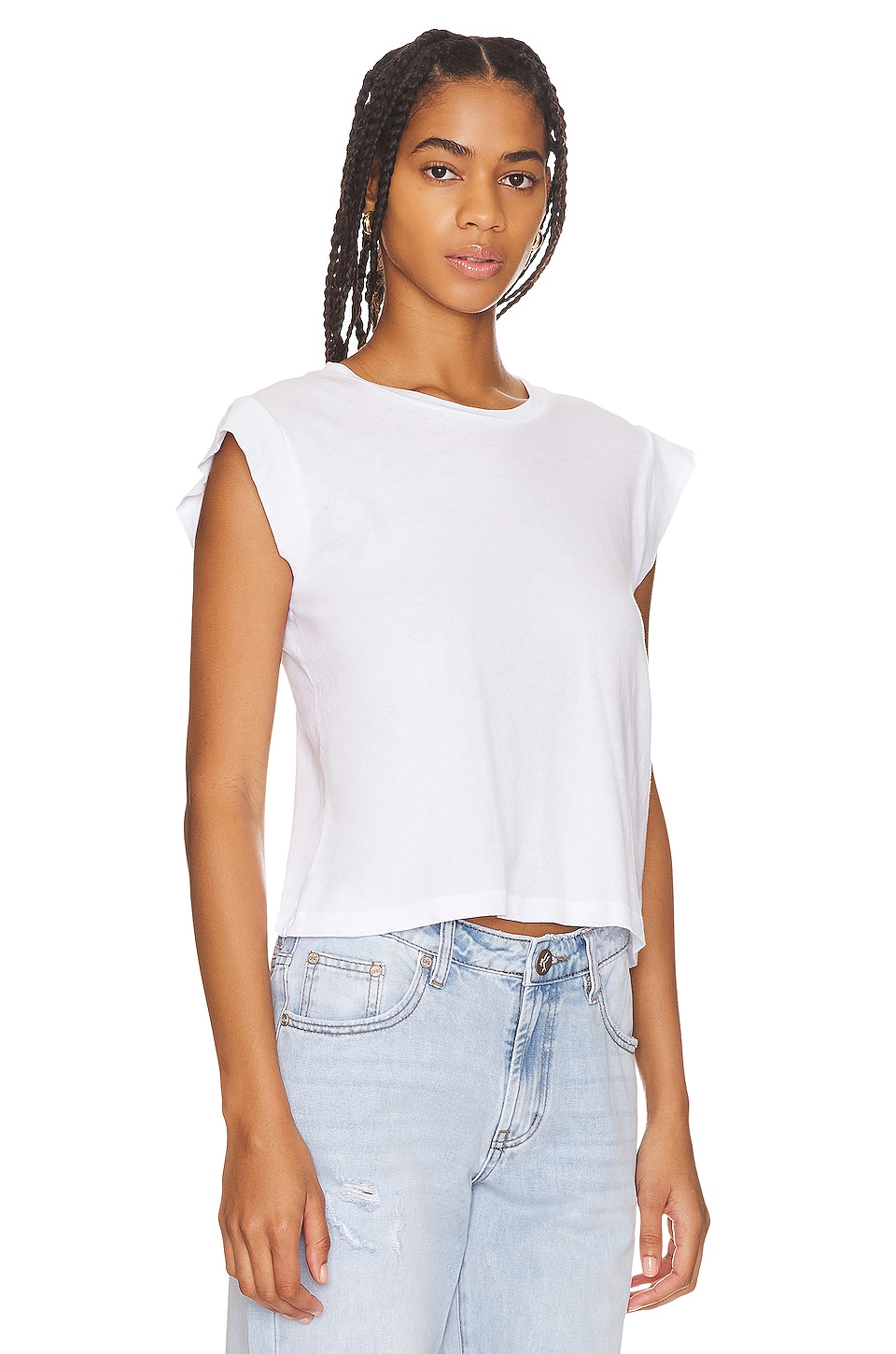 THE GREAT. Peak Shoulder Tee thumbnail