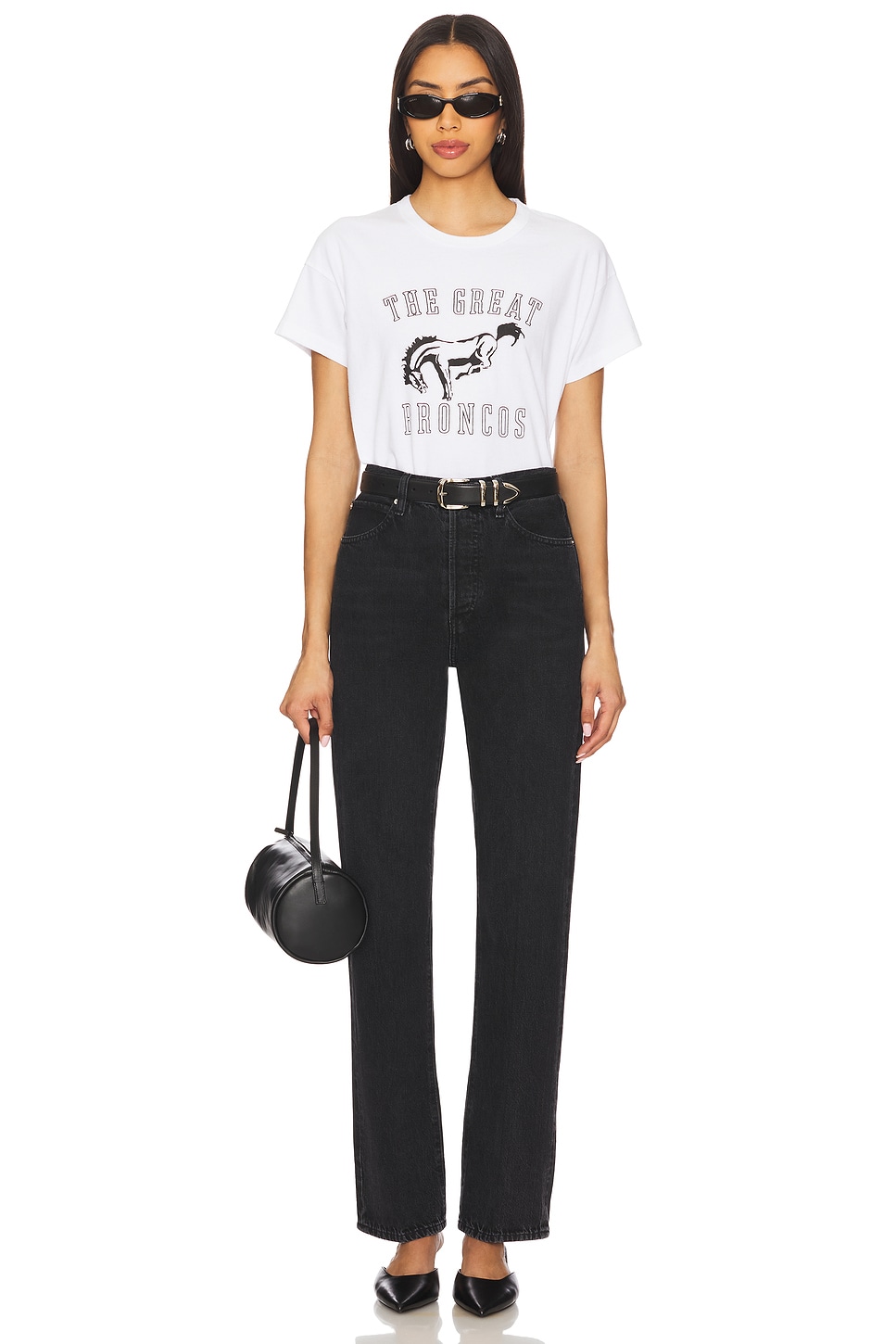THE GREAT. 売れ筋商品|||ザ・グレート Tシャツ トップス レディース T-shirts White The Great TOP トップ - True White | REVOLVE