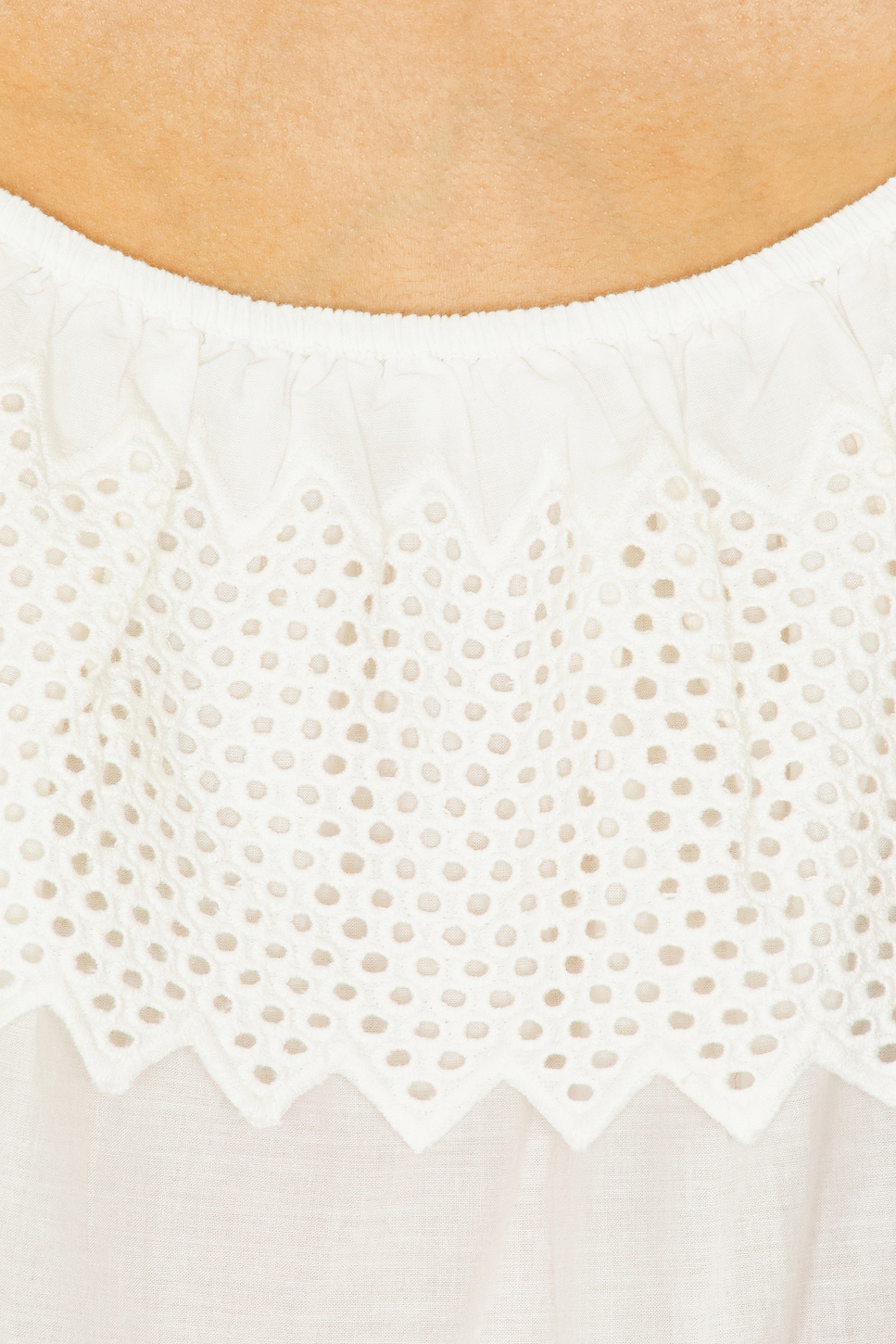 THE GREAT. The Westport Top With Honeycomb Eyelet thumbnail