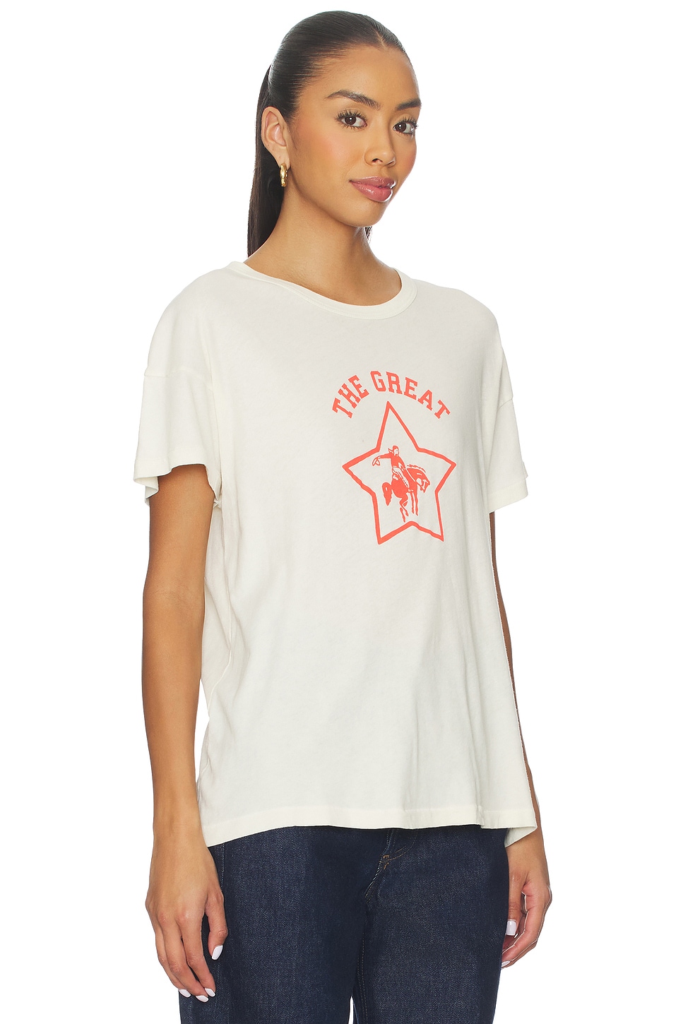 Boxy P The Great The Boxy Crew With Rodeo Star Graphic in Washed White | REVOLVE