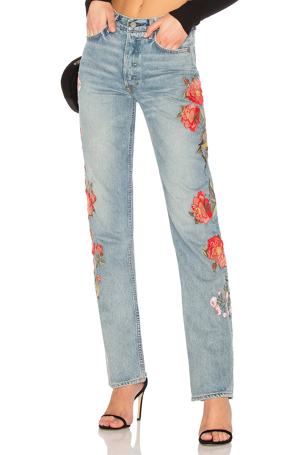 grlfrnd denim helena high rise