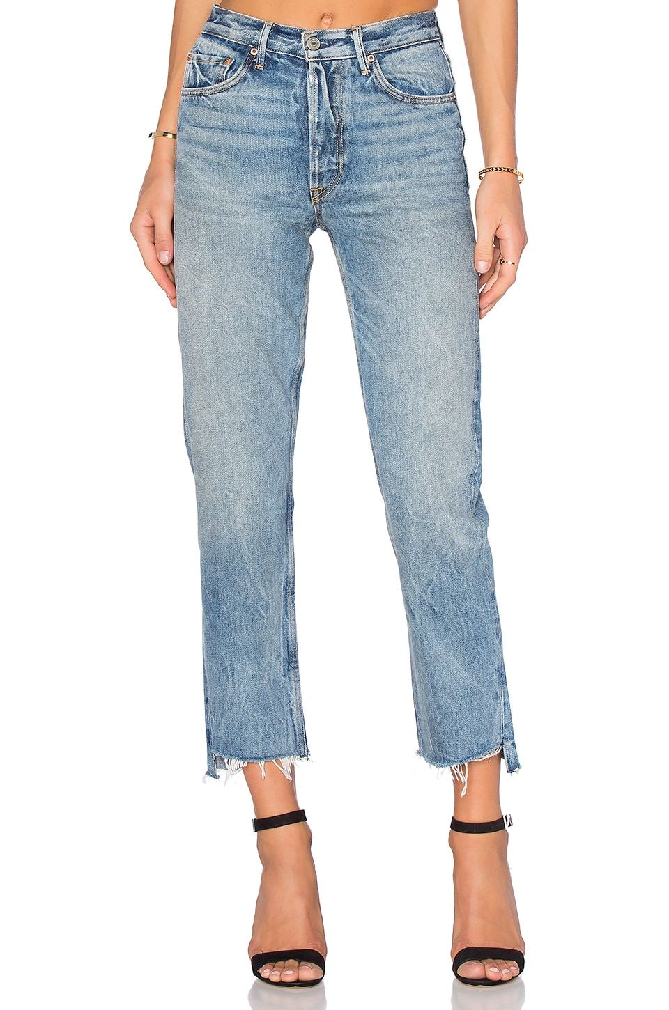 GRLFRND Helena High-Rise Straight Jean in My Sharona