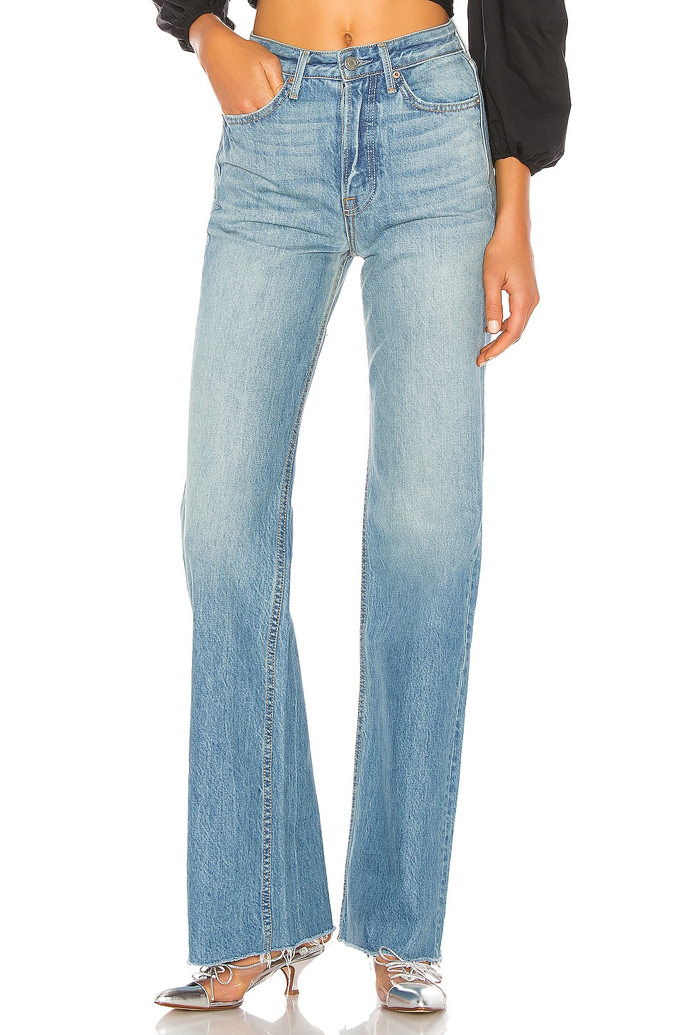 grlfrnd carla wide leg jeans