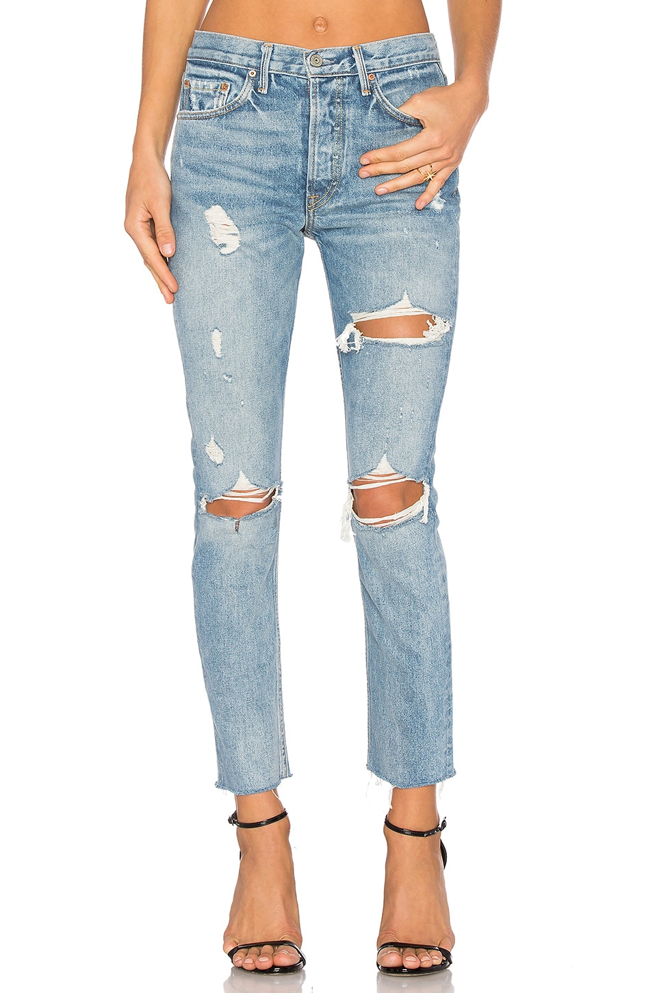 GRLFRND PETITE Karolina High-Rise Skinny Jean in A Little More Love ...