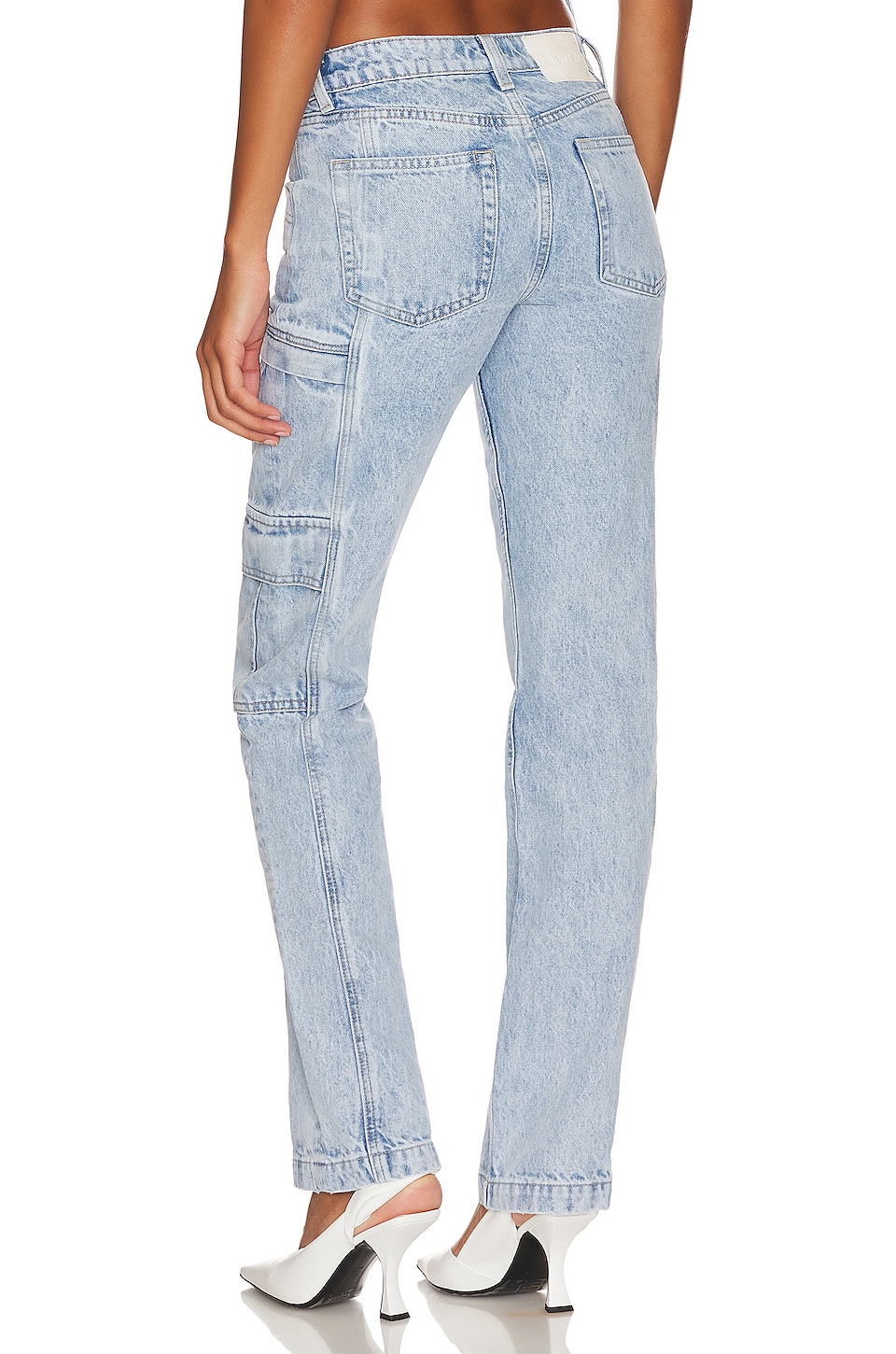 GRLFRND Naomi Low Rise Slim Cargo Jeans