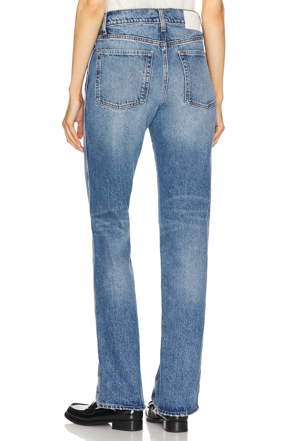 GRLFRND Isabel Low Rise Straight Jeans