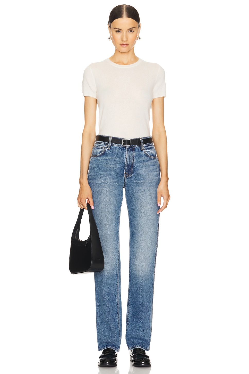 GRLFRND Isabel Low Rise Straight Jeans