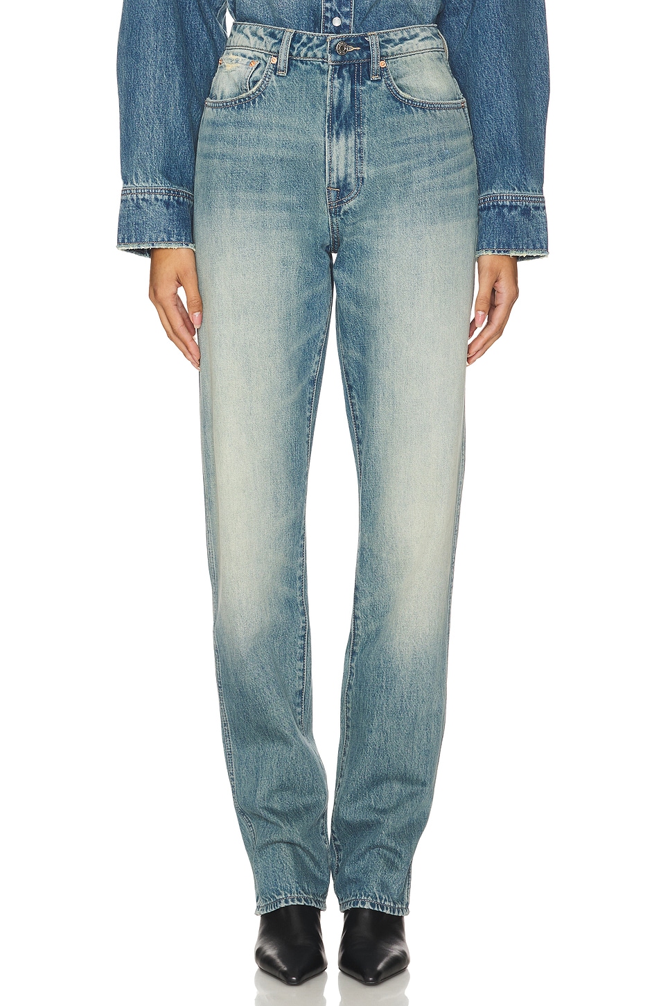 GRLFRND Sara Super High-rise Straight Jeans in Jackson | REVOLVE
