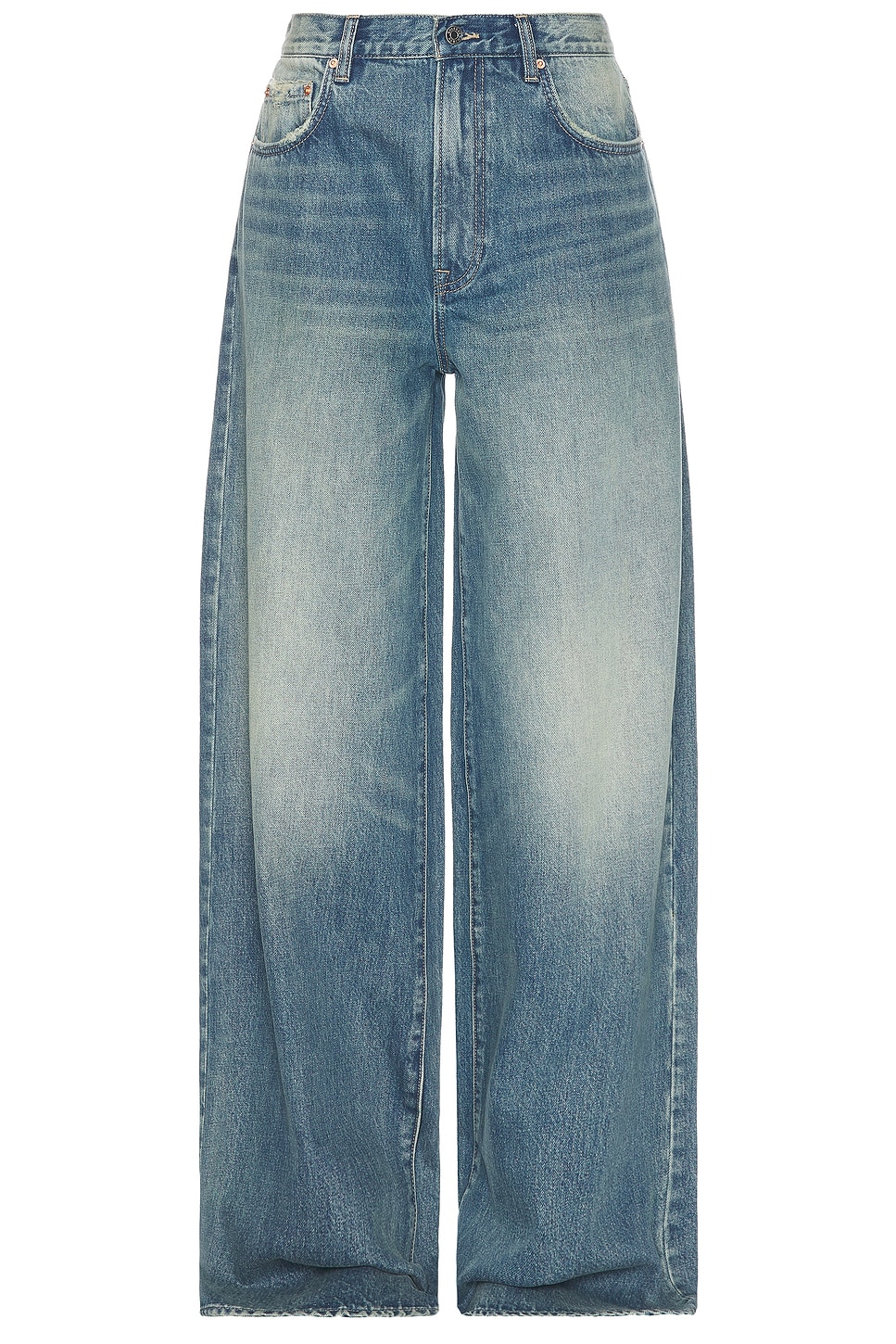 Luna Mid Rise Baggy Wide Leg